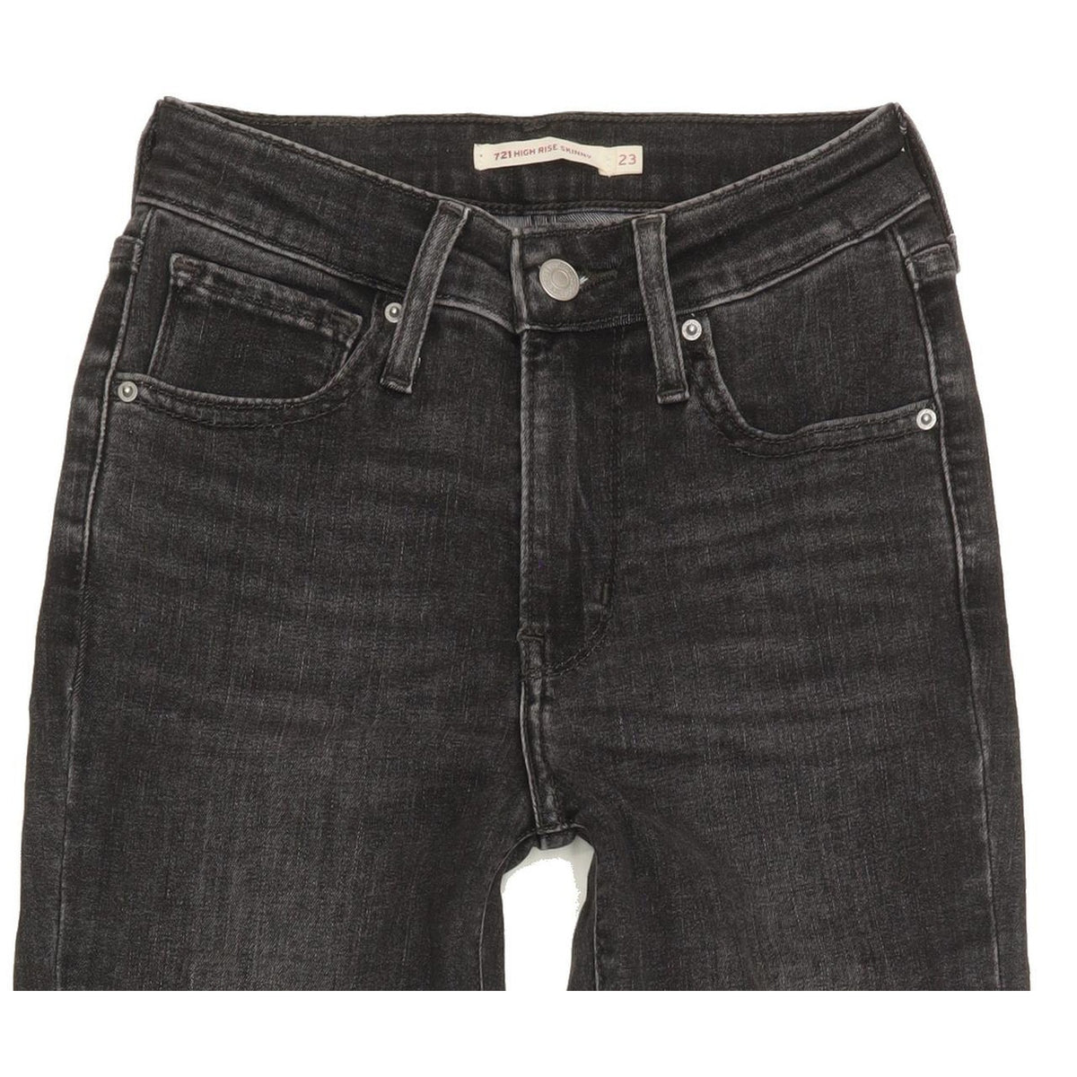 Levi's 721 Women Black Skinny Slim Stretch Jeans W23 L29
