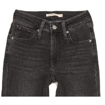 Levi's 721 Women Black Skinny Slim Stretch Jeans W23 L29