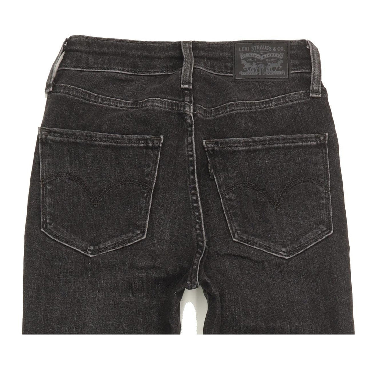Levi's 721 Women Black Skinny Slim Stretch Jeans W23 L29