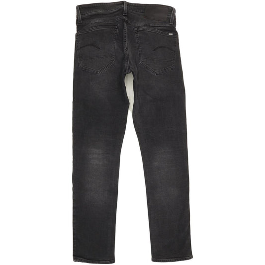 G-Star 3301 Men Black Tapered Regular Stretch Jeans W32 L31