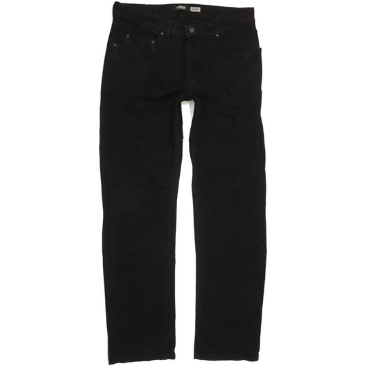 Pioneer Rando Men Black Straight Regular Stretch Jeans W36 L33