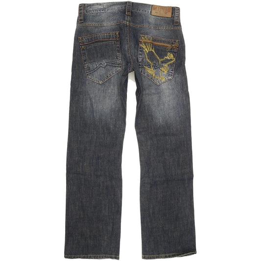 Mustang Men Blue Straight Regular Jeans W33 L31