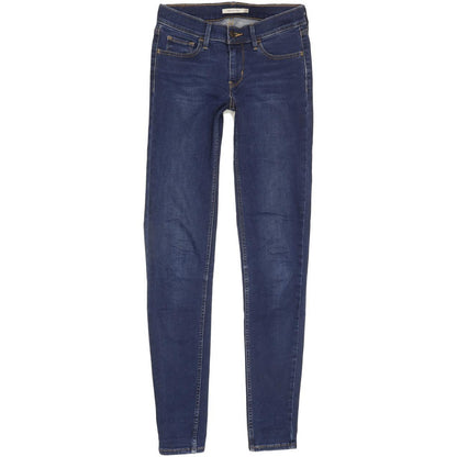 Levi's 710 Super Women Blue Skinny Slim Stretch Jeans W27 L32