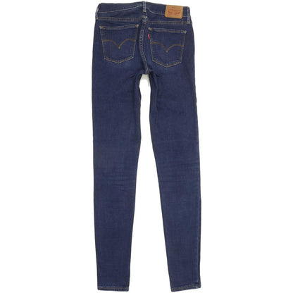 Levi's 710 Super Women Blue Skinny Slim Stretch Jeans W27 L32