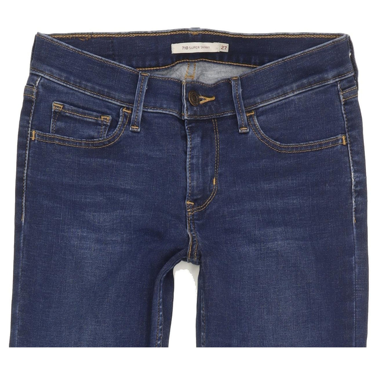 Levi's 710 Super Women Blue Skinny Slim Stretch Jeans W27 L32