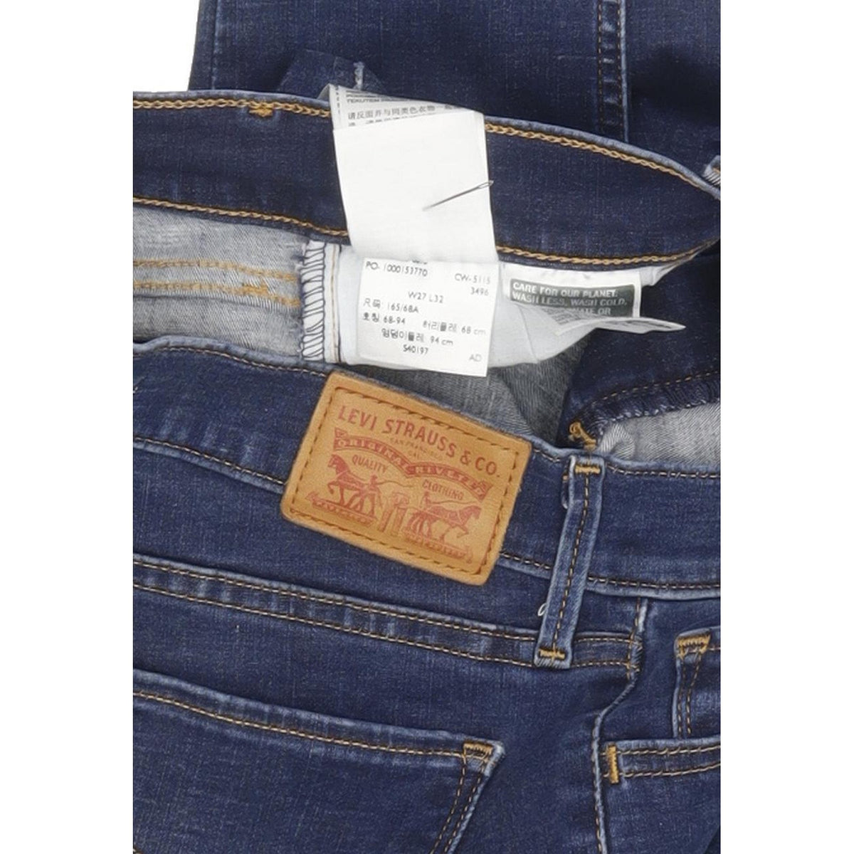 Levi's 710 Super Women Blue Skinny Slim Stretch Jeans W27 L32