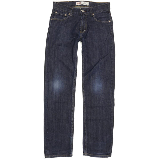 Levi's 504 Kids Blue Straight Regular Stretch Jeans W26 L27