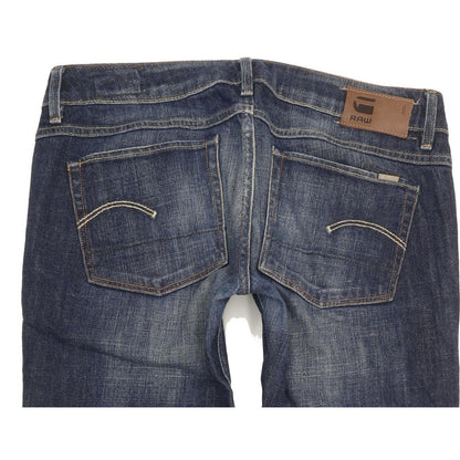 G-Star 3301 Women Blue Straight Slim Stretch Jeans W30 L29