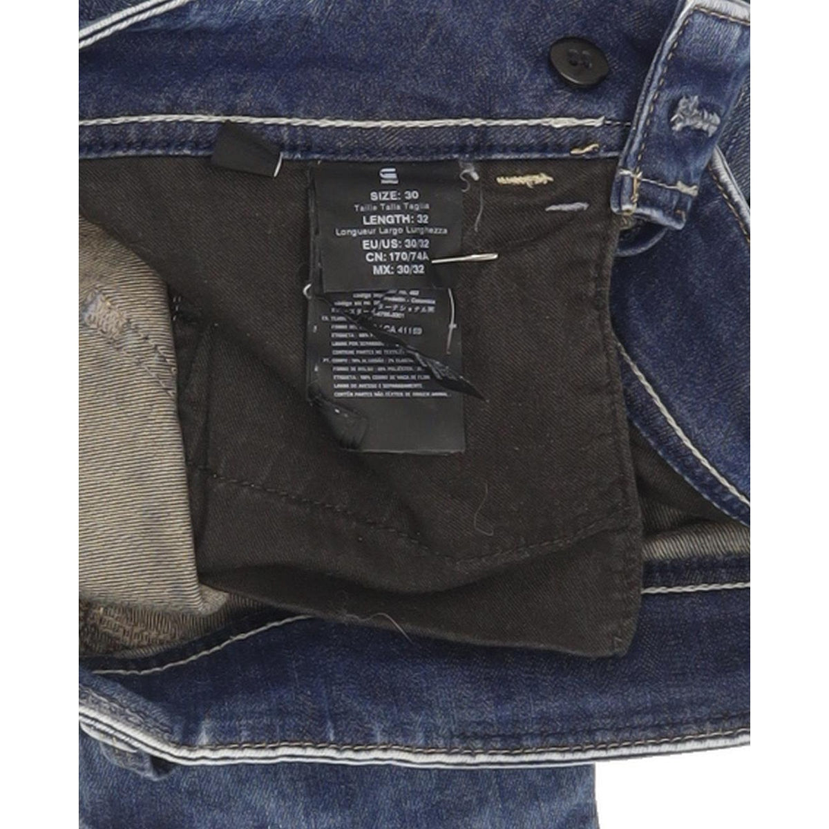 G-Star Lynn Women Blue Skinny Slim Stretch Jeans W30 L32
