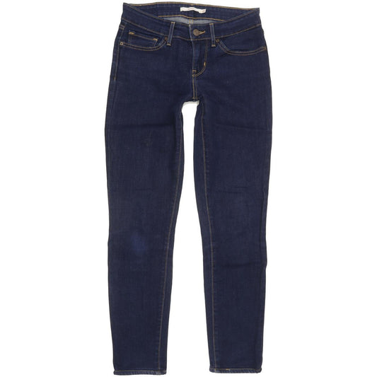 Levi's 711 Women Blue Skinny Slim Stretch Jeans W25 L27