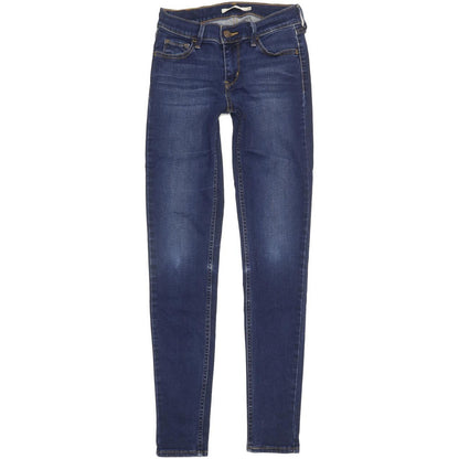 Levi's 710 Super Women Blue Skinny Slim Stretch Jeans W26 L29