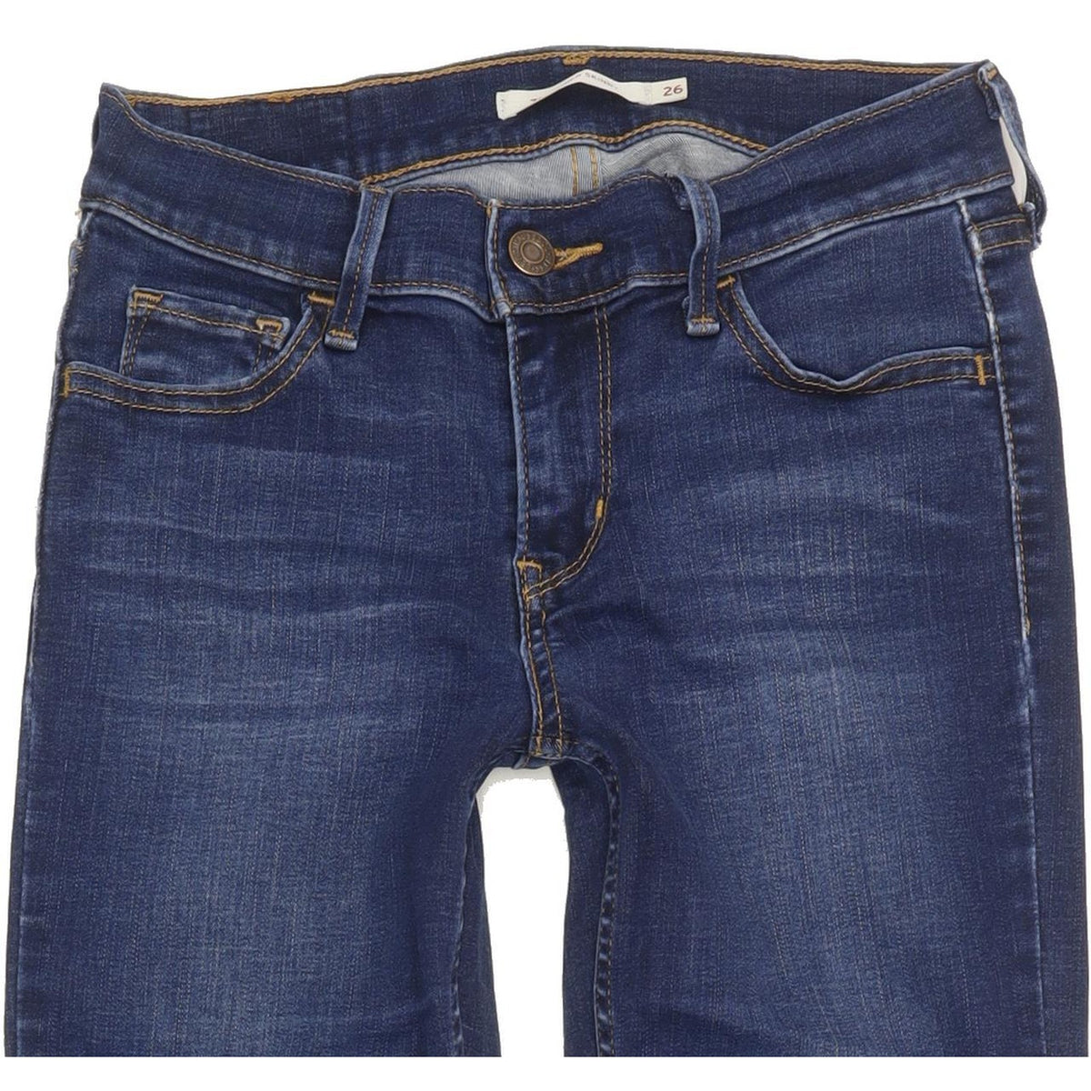 Levi's 710 Super Women Blue Skinny Slim Stretch Jeans W26 L29