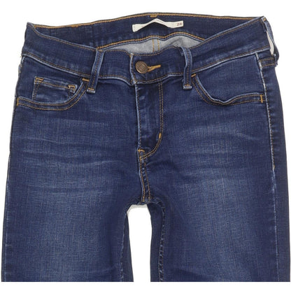 Levi's 710 Super Women Blue Skinny Slim Stretch Jeans W26 L29