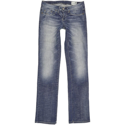 G-Star 3301 Women Blue Straight Slim Stretch Jeans W27 L32