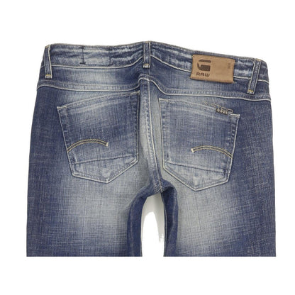 G-Star 3301 Women Blue Straight Slim Stretch Jeans W27 L32