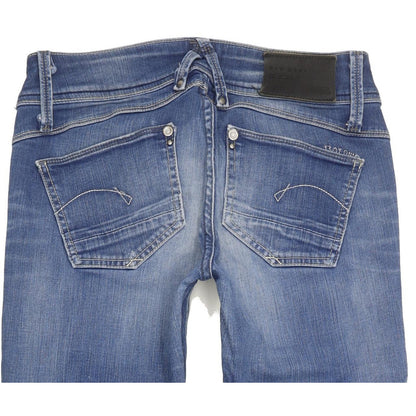 G-Star Lynn Women Blue Skinny Slim Stretch Jeans W27 L30