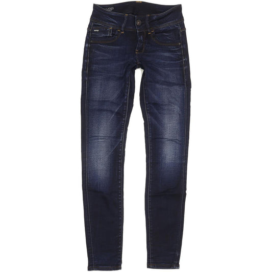 G-Star Lynn Women Blue Skinny Slim Stretch Jeans W25 L30