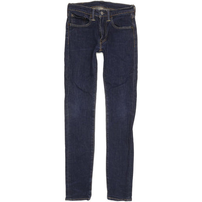 Levi's 519 Women Blue Skinny Slim Stretch Jeans W28 L30