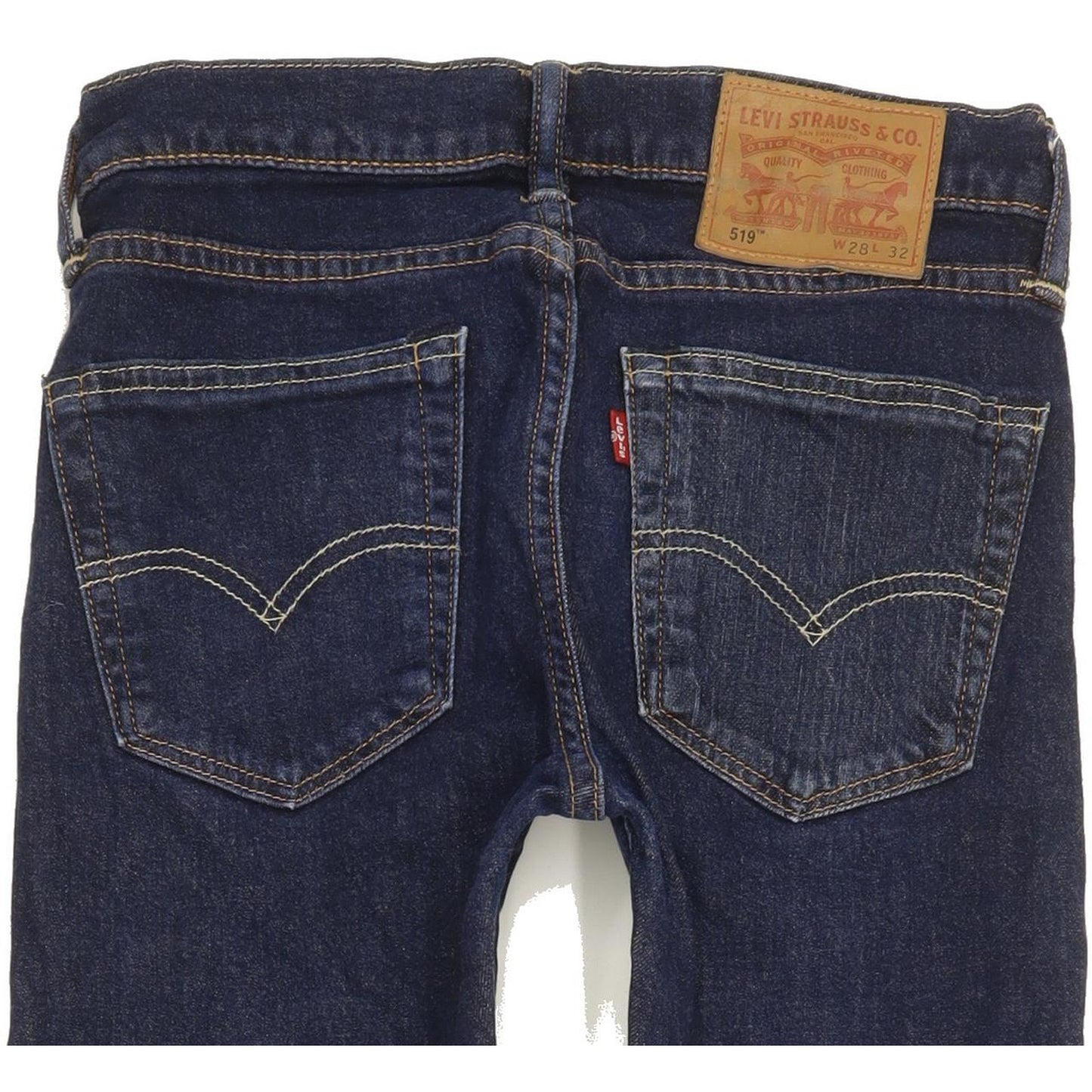 Levi's 519 Women Blue Skinny Slim Stretch Jeans W28 L30