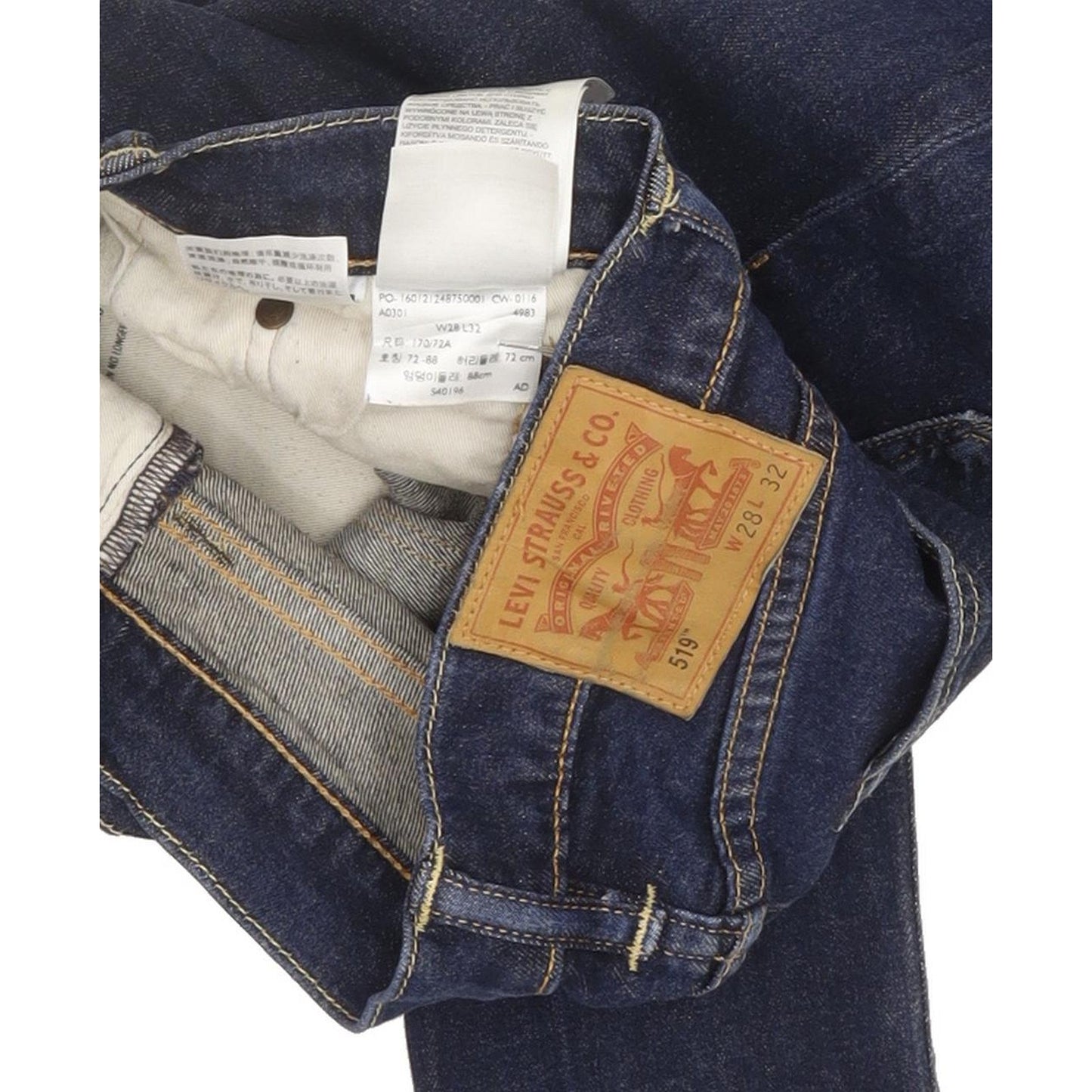 Levi's 519 Women Blue Skinny Slim Stretch Jeans W28 L30