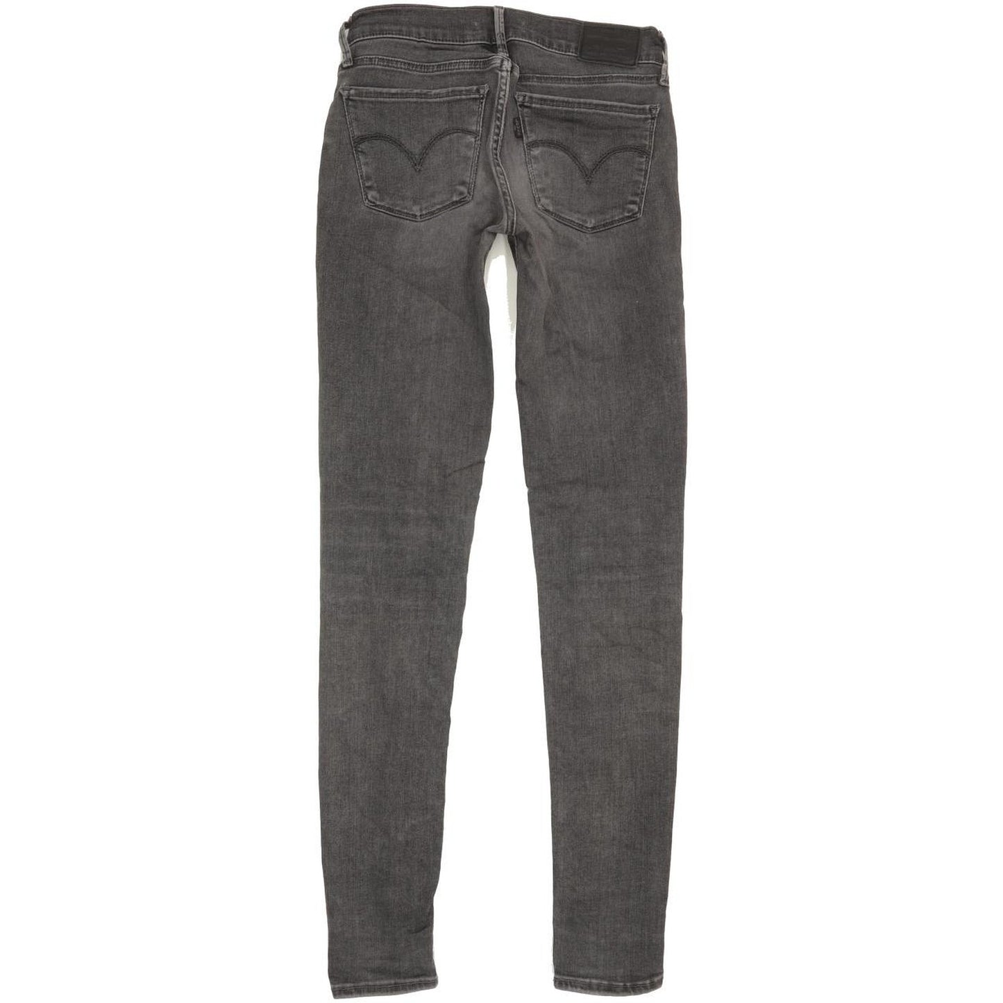 Levi's 710 Super Women Charcoal Skinny Slim Stretch Jeans W24 L30