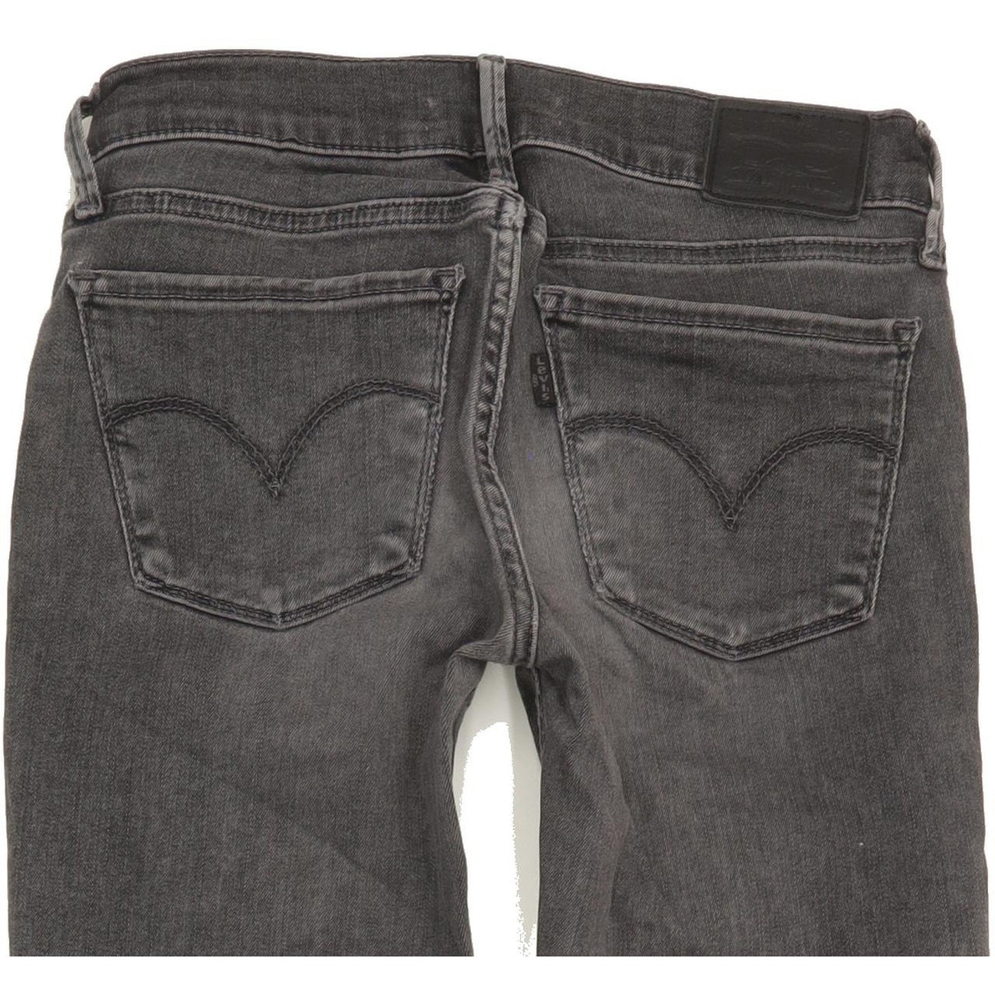 Levi's 710 Super Women Charcoal Skinny Slim Stretch Jeans W24 L30