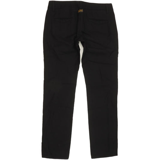 G-Star Midnight Women Black Straight Slim Trousers W31 L32