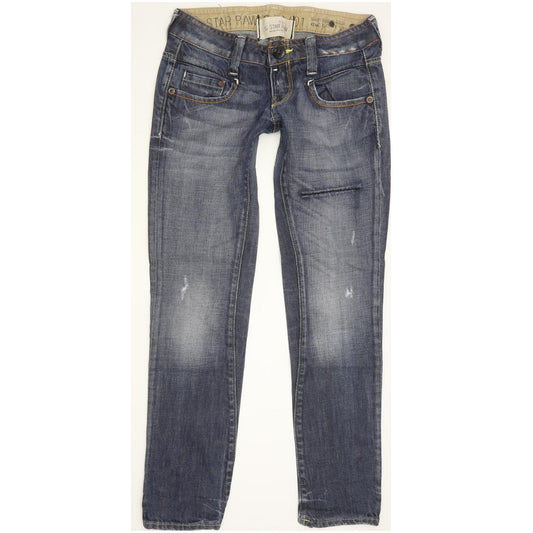 G-Star Radar Narrow Rope Women Blue Skinny Slim Jeans W27 L28