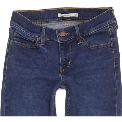 Levi's 710 Super Women Blue Skinny Slim Stretch Jeans W27 L31