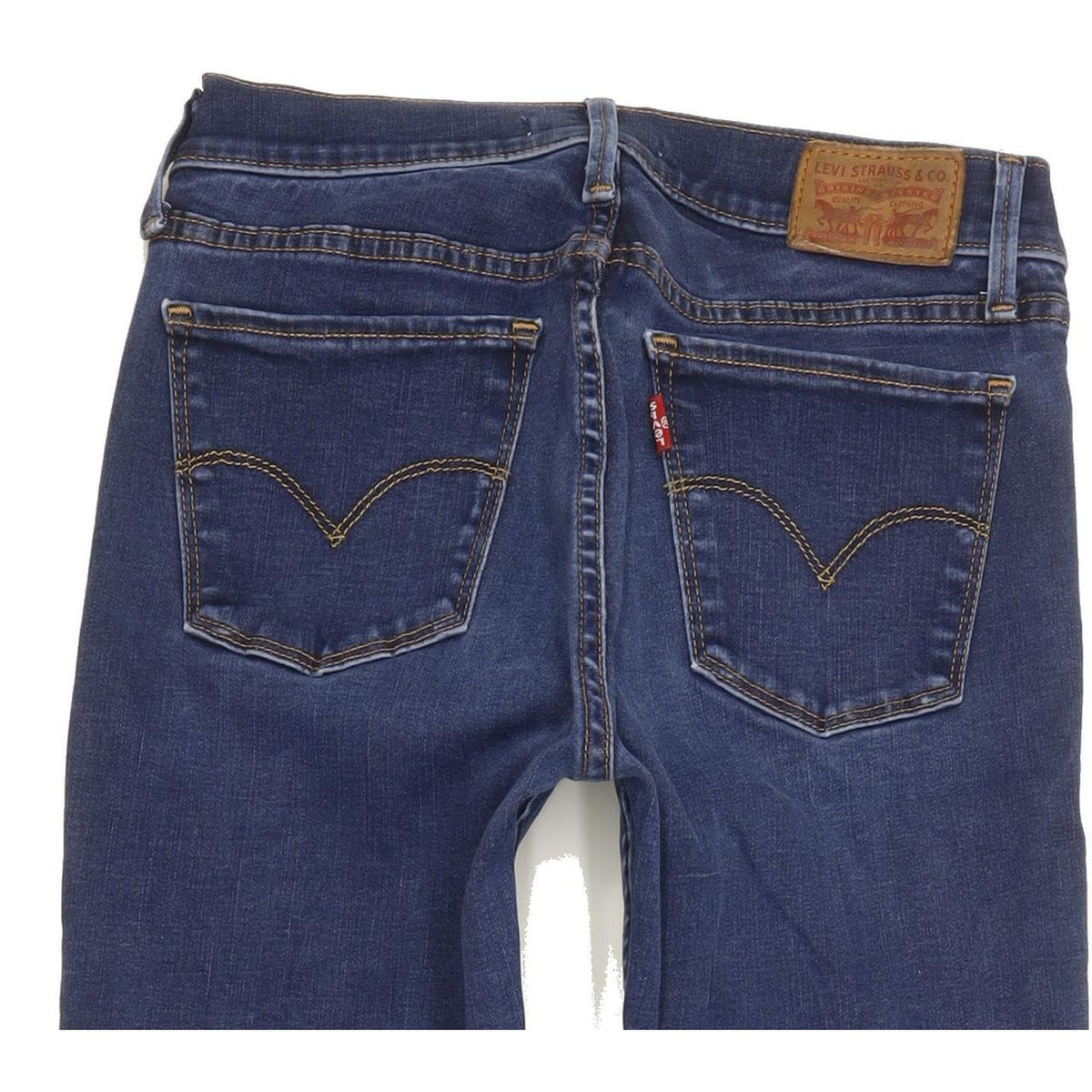 Levi's 710 Super Women Blue Skinny Slim Stretch Jeans W27 L31