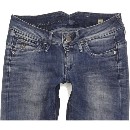 G-Star Women Blue Skinny Slim Stretch Jeans W26 L29