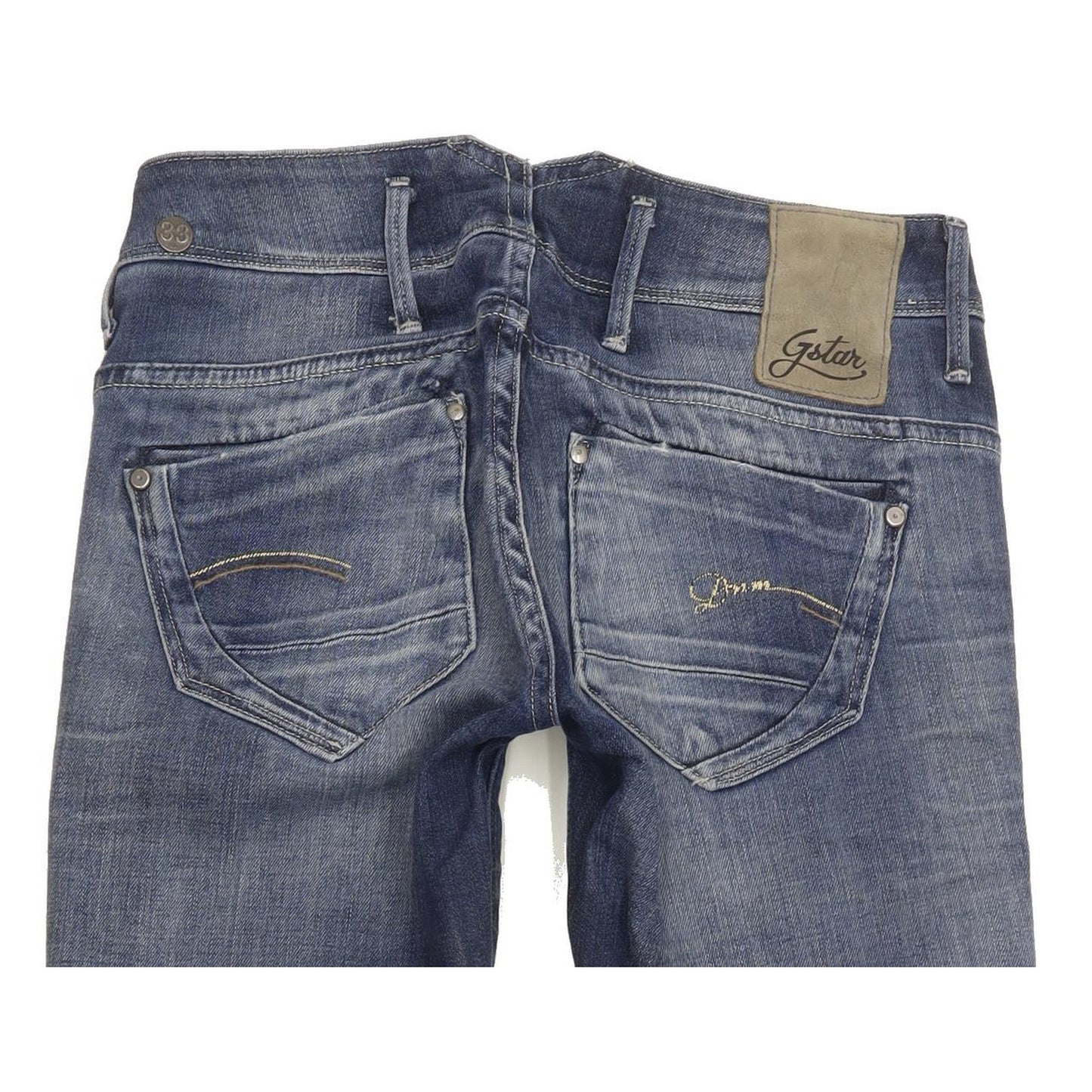 G-Star Women Blue Skinny Slim Stretch Jeans W26 L29