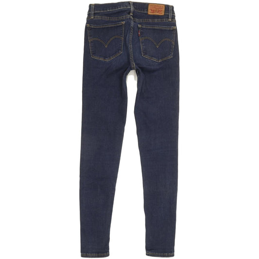 Levi's 710 Super Women Blue Skinny Slim Stretch Jeans W27 L28