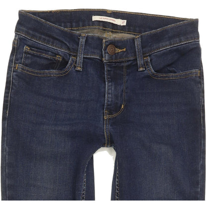 Levi's 710 Super Women Blue Skinny Slim Stretch Jeans W27 L28