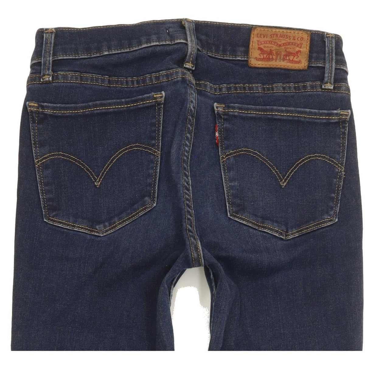 Levi's 710 Super Women Blue Skinny Slim Stretch Jeans W27 L28