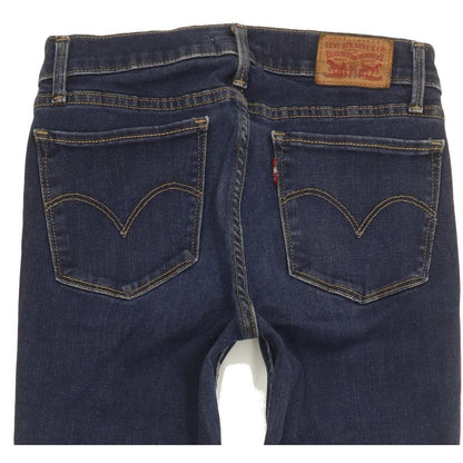 Levi's 710 Super Women Blue Skinny Slim Stretch Jeans W27 L28