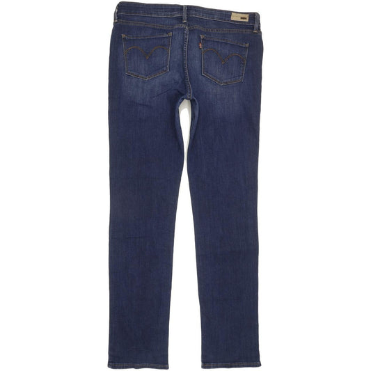 Levi's Slight Curve Women Blue Straight Slim Stretch Jeans W31 L32