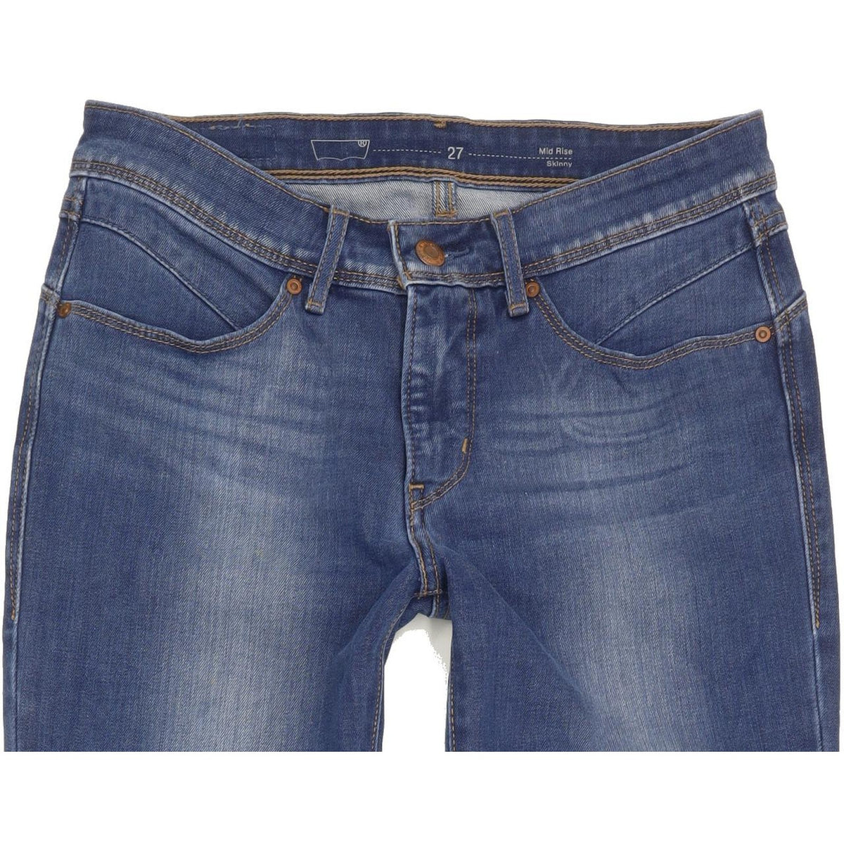 Levi's Women Blue Skinny Slim Stretch Jeans W27 L30