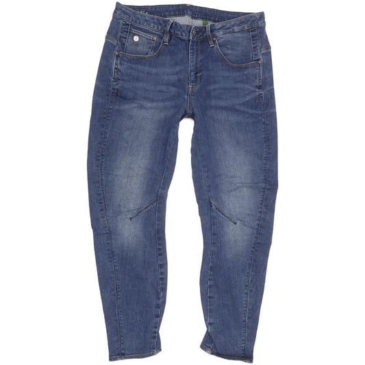 G-Star Arc 3D Women Blue Tapered Loose Boyfriend Stretch Jeans W27 L28