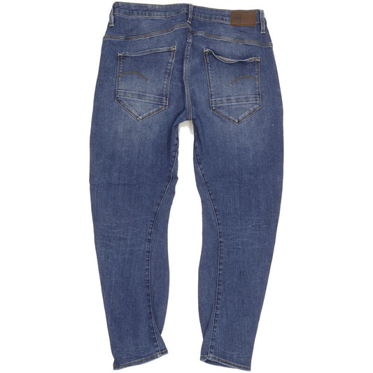 G-Star Arc 3D Women Blue Tapered Loose Boyfriend Stretch Jeans W27 L28