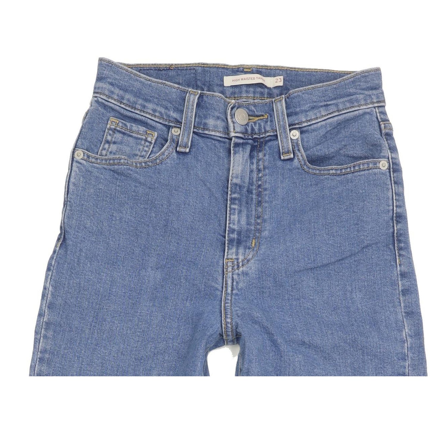 Levi's Blue Tapered Slim Stretch Jeans High Waisted W23 L26