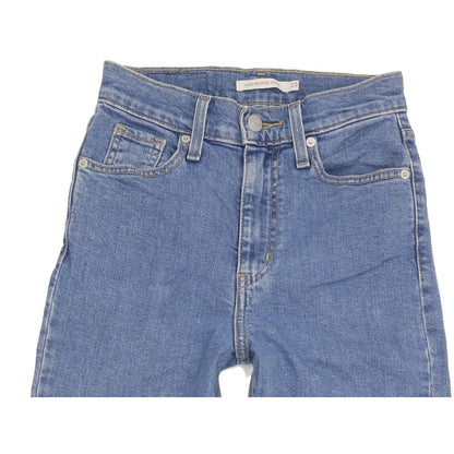 Levi's Blue Tapered Slim Stretch Jeans High Waisted W23 L26