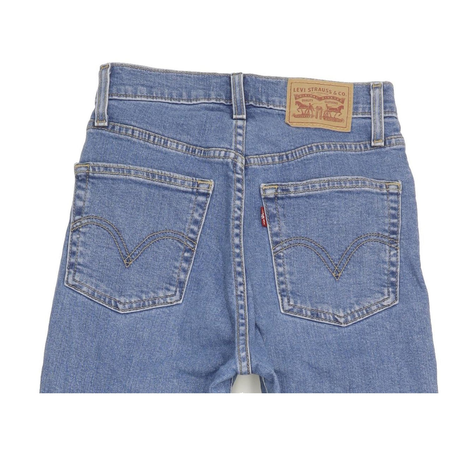 Levi's Blue Tapered Slim Stretch Jeans High Waisted W23 L26