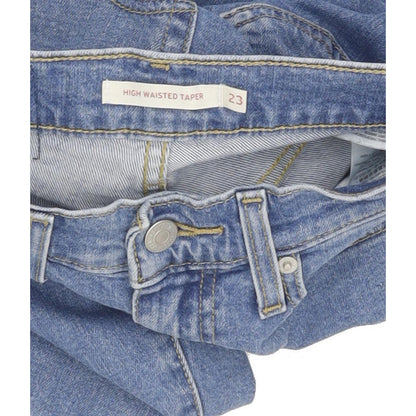 Levi's Blue Tapered Slim Stretch Jeans High Waisted W23 L26