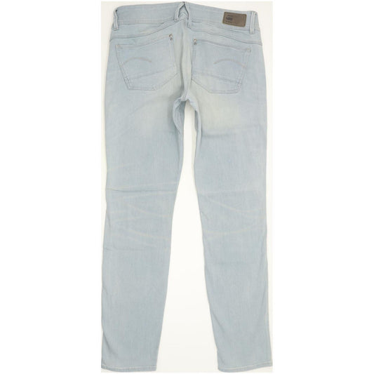G-Star Lynn Mid Women Blue Skinny Slim Stretch Jeans W29 L30