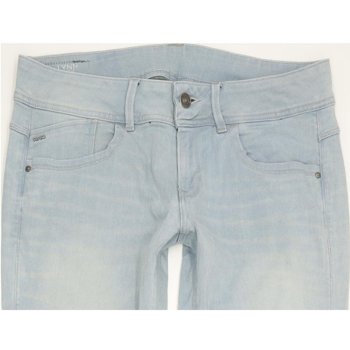 G-Star Lynn Mid Women Blue Skinny Slim Stretch Jeans W29 L30