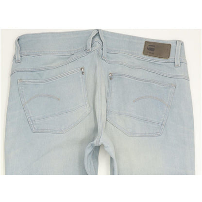 G-Star Lynn Mid Women Blue Skinny Slim Stretch Jeans W29 L30