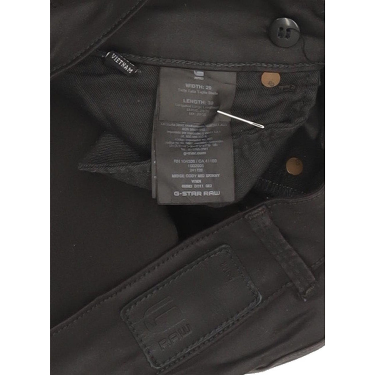G-Star Midge Cody Women Black Skinny Slim Stretch Jeans W29 L30