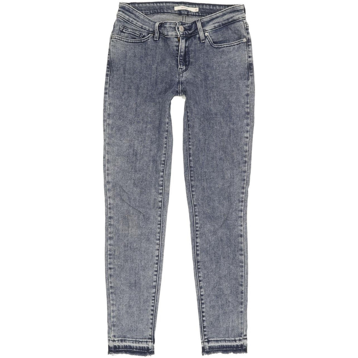 Levi's 711 Women Blue Skinny Slim Stretch Jeans W26 L28