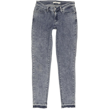 Levi's 711 Women Blue Skinny Slim Stretch Jeans W26 L28